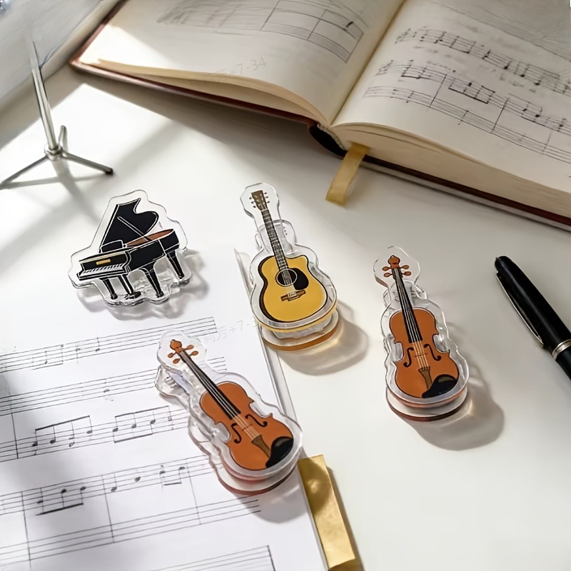 Musical Instrument Coloring Pages - 5 قطع مشبك موسيقى صغير من