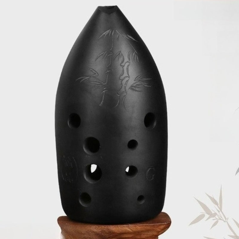Musical Instrument Ancient - الفخار المهنية شون الأسود 10 حفرة
