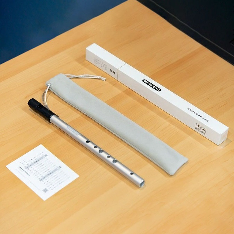 Penny Whistle D - صفارة معدنية احترافية بـ 6 فتحات