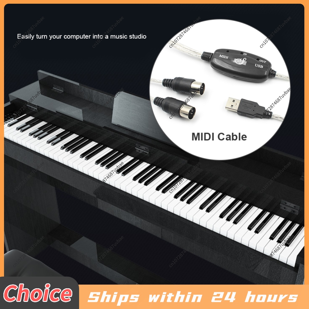 كابل MIDI احترافي USB IN-OUT ل - مراجعة Musical Instrument Of Keyboard وسعره