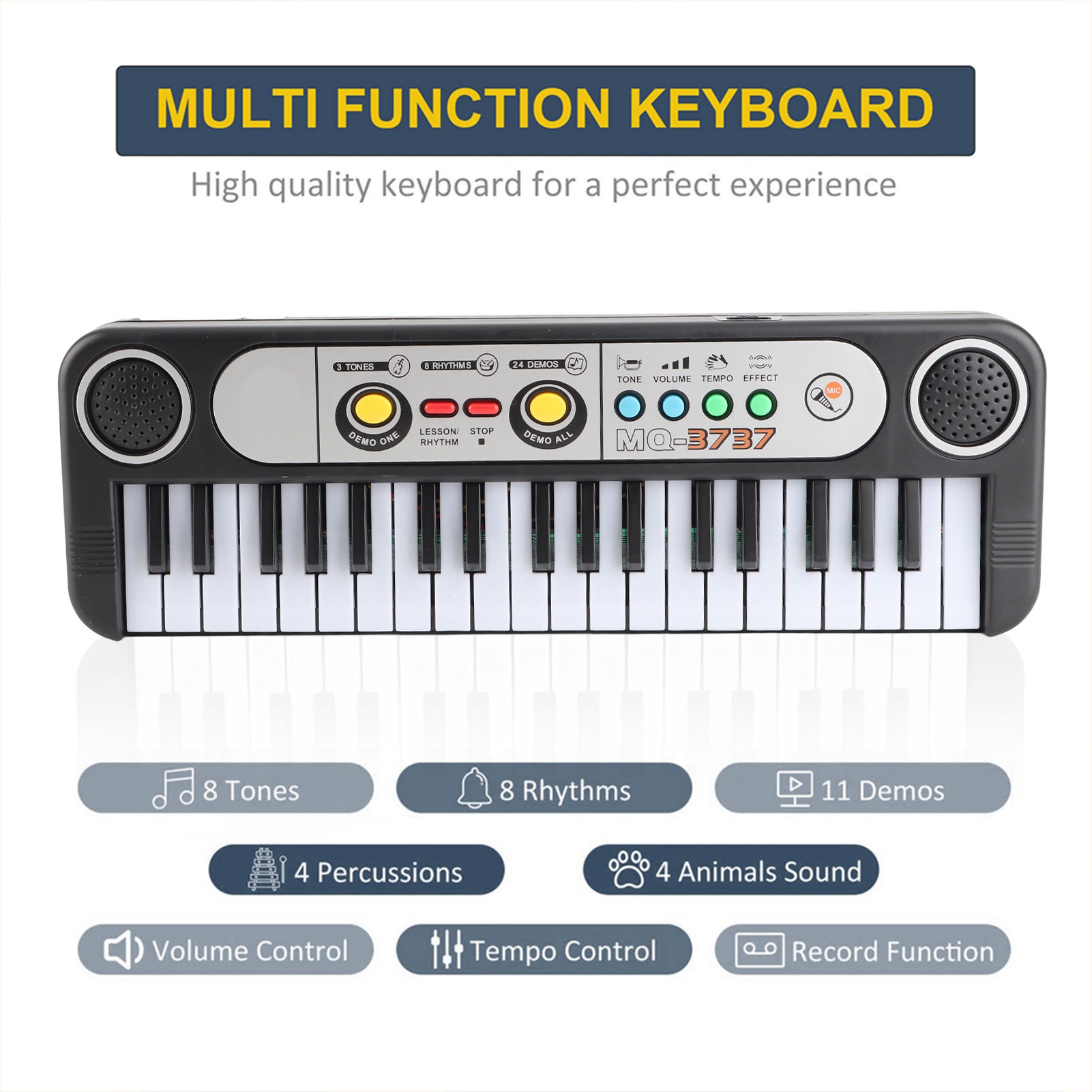 لوحة مفاتيح رقمية كهربائية بـ  - مراجعة Musical Instrument Of Keyboard وسعره