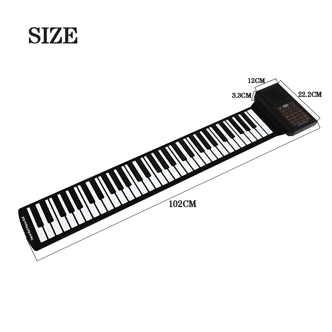 بيانو إلكتروني صغير قابل للطي  - مراجعة Musical Instrument Of Keyboard وسعره