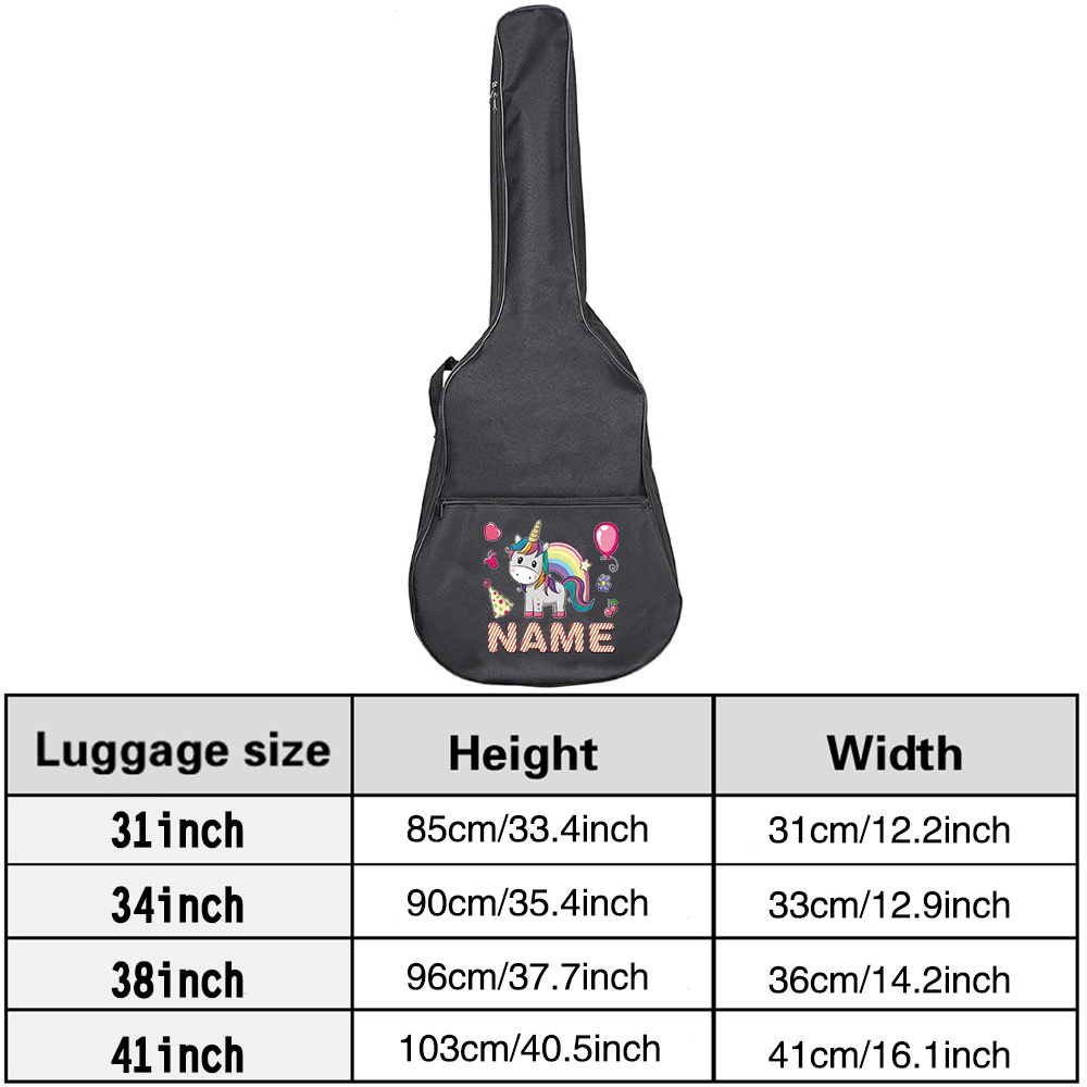 تخصيص اسم حقيبة الغيتار 36-41  - مراجعة Musical Instrument With Name وسعره