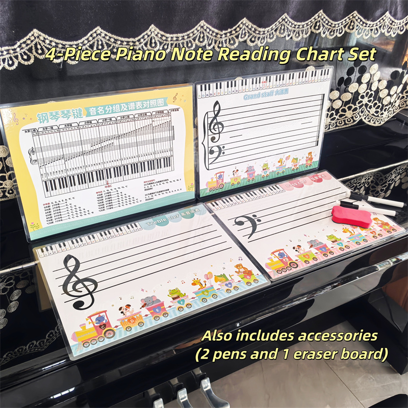 ورقة ممارسة ملاحظات البيانو لل - مراجعة Musical Instrument Coloring Pages وسعره