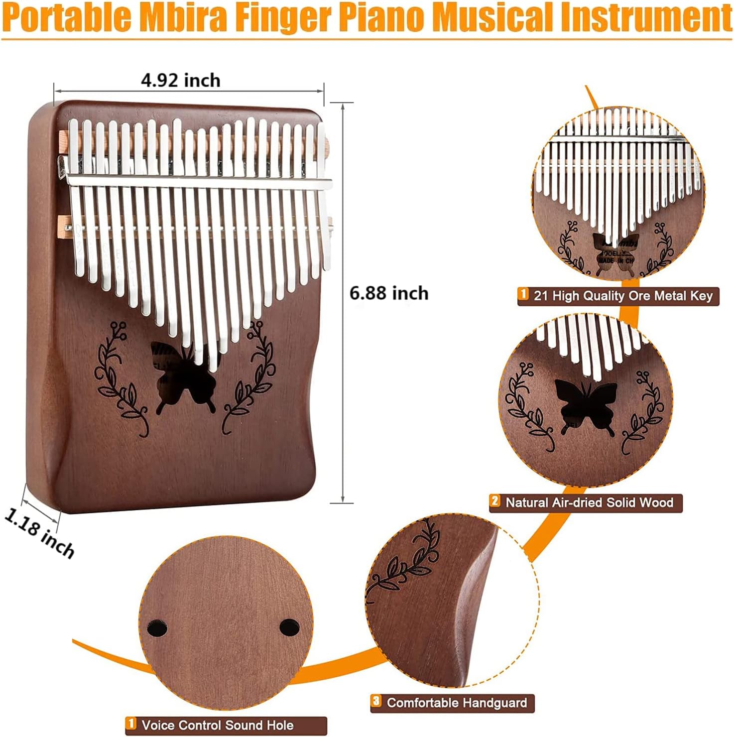 آلة كاليمبا الموسيقية بـ 21 مف - مراجعة Musical Instrument Kalimba وسعره
